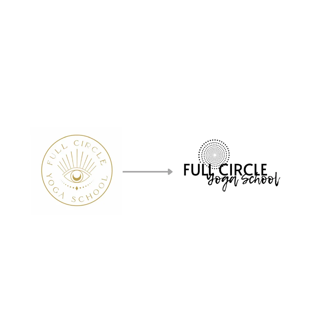 Full Circle Yoga School brand transformation